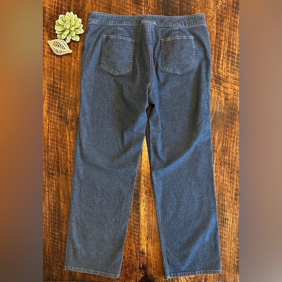 Eileen Fisher | Darker Wash Straight Leg Jeans - Picture 2 of 3